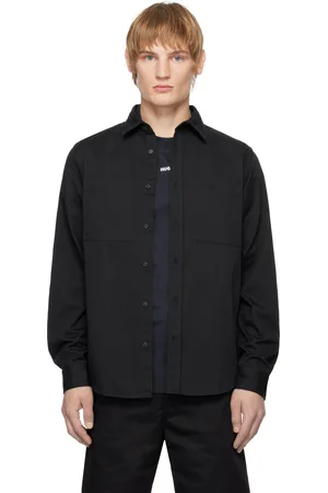 HUGO BOSS Chemise noire à logo