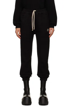 Rick Owens Pantalon de survêtement noir en jersey - Moncler +
