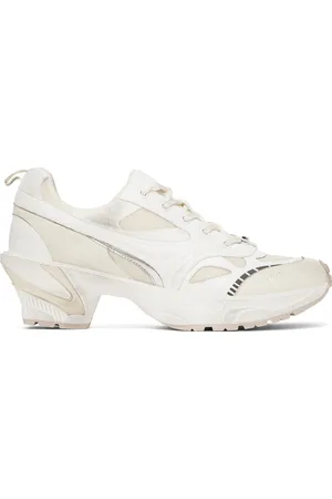untitlab Baskets Flex blanc cassé à laçage et à talon