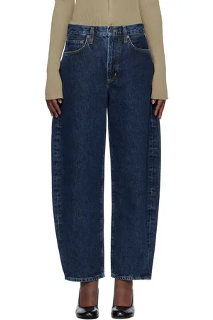 AGOLDE Jean bouffant indigo
