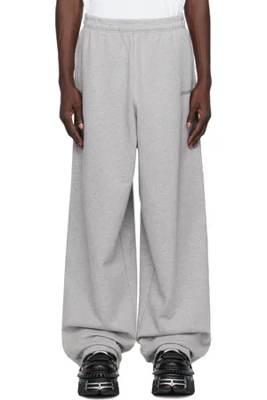 Vetements Pantalon de survêtement gris à logos brodés