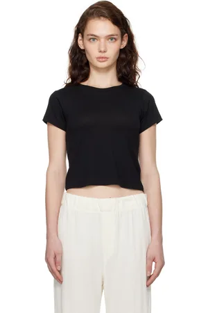 ÉTERNE Micro t-shirt à manches courtes noir