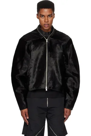 HELIOT EMIL Blouson Lorica noir en cuir