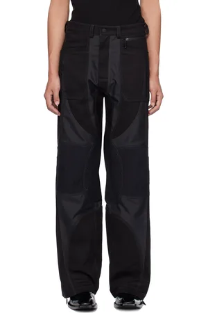 MUGLER Pantalon noir en taffetas technique