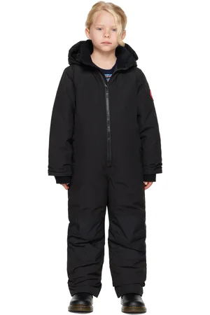 Canada Goose Enfant | Habit de neige Grizzly noir rembourré en duvet