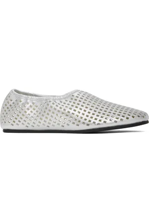 St Agni Ballerines argentées à perforations