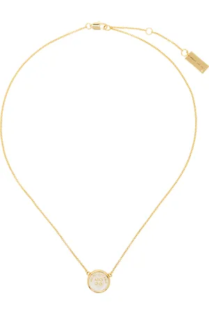 Marc Jacobs Collier doré à pendentif en forme de bouton