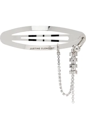 Justine Clenquet Barrette Chloë argentée
