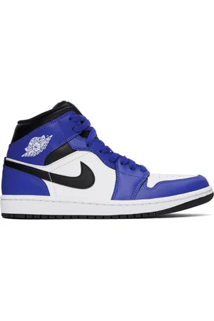 Nike Baskets mi-montantes Air Jordan 1 bleu et noir