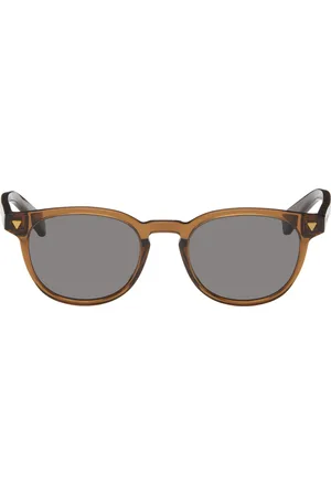 Bottega Veneta Lunettes de soleil Panthos brunes en acétate recyclé souple
