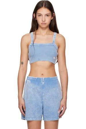 Alexander Wang Camisole écourtée bleue