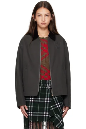 Burberry Blouson gris en coton