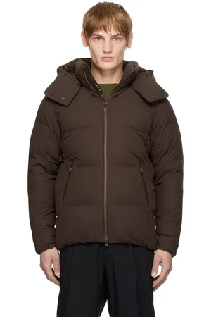 Descente Blouson Mountaineer brun rembourré en duvet Mizusawa