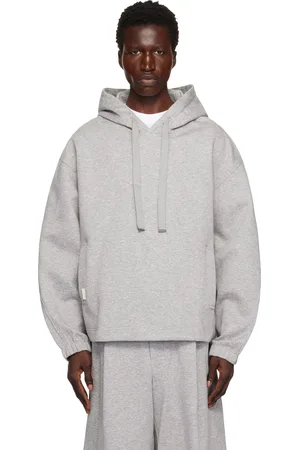 WOOYOUNGMI Pull à capuche gris en néoprène