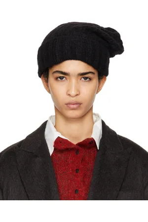 CORDERA Bonnet noir en bébé alpaga