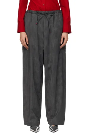 CORDERA Pantalon gris à rayures