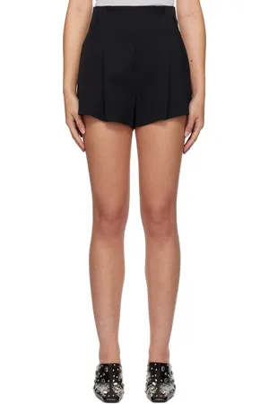 St Agni Short noir à taille plissée