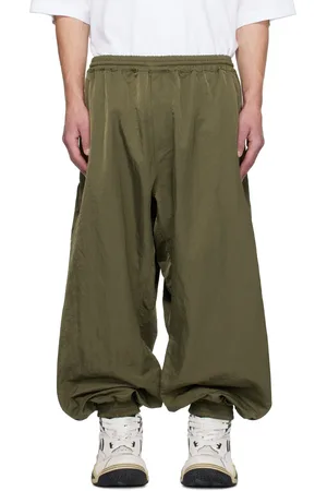 Hed Mayner Pantalon de survêtement vert en taffetas édition Reebok