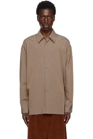 STUDIO NICHOLSON Chemise Strike brune