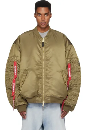 Vetements Blouson aviateur réversible kaki à poches cargo édition Alpha Industries