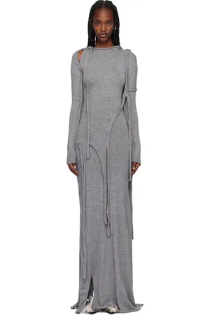 OTTOLINGER Robe longue grise en tricot à sangles