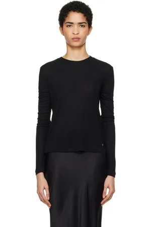 ANINE BING T-shirt à manches longues Amani noir