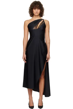 COPERNI Robe midi asymétrique noire