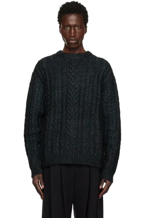 WOOYOUNGMI Pull vert en tricot d