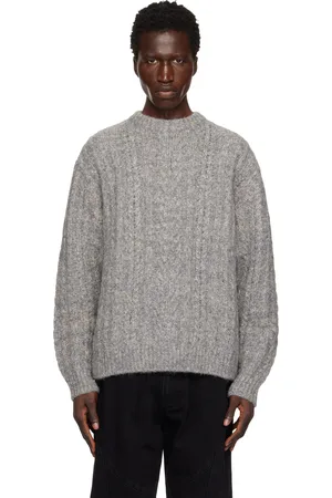 WOOYOUNGMI Pull gris en tricot d
