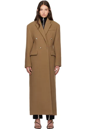 Nanushka Manteau Ferris brun clair