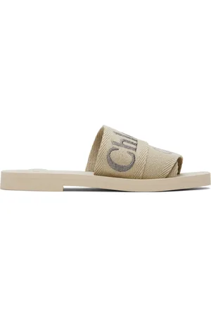 Chloé Mules beiges à brides Woody