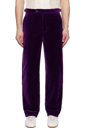 BODE Pantalon mauve en tissu de costume
