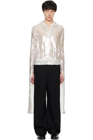 COPERNI Polo blanc à paillettes