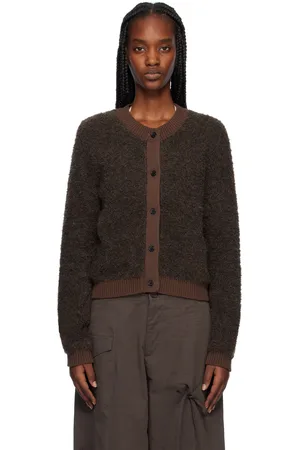 Deiji Studios Cardigan brun en bouclé
