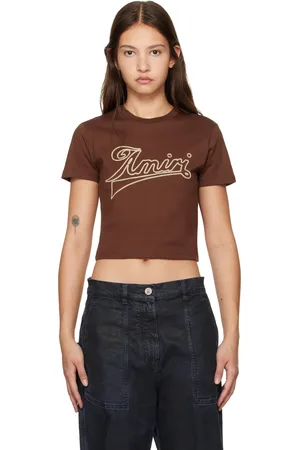 AMIRI Micro t-shirt brun à logo modifié