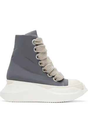 Rick Owens Baskets grises à semelle Abstract et à laçage surdimensionné - Porterville