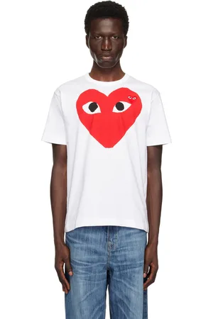Comme des Garçons T-shirt blanc à logos