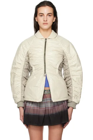Andersson Bell Blouson aviateur Luna blanc cassé à arrière de style corset