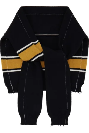 AMBUSH Écharpe de style pull noire en tricot