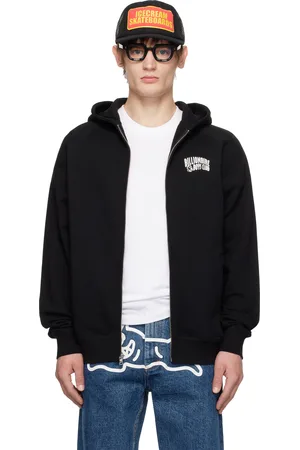 Billionaire Boys Club Pull à capuche noir à petit logo arqué