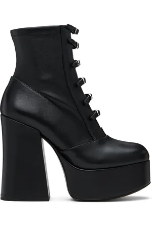 Marc Jacobs Bottines Kiki noires en cuir extensible