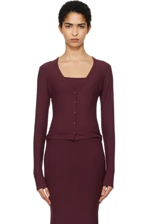 SKIMS Cardigan bourgogne - Soft Lounge