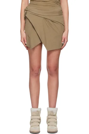 Isabel Marant Minijupe Berenice kaki