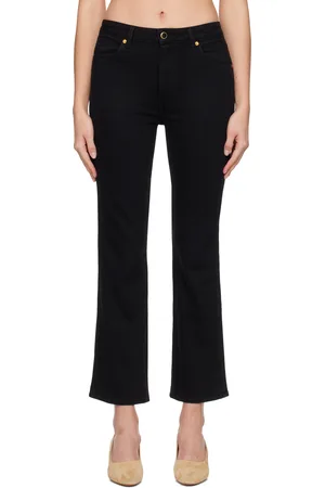 Khaite Jean Vivian noir en denim extensible
