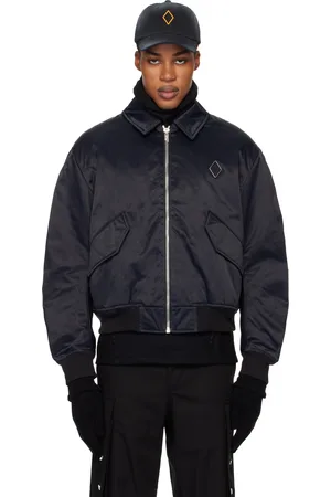 A-cold-wall* Blouson aviateur noir à ourlet écourté