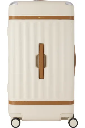 Paravel Grande valise Aviator blanc cassé