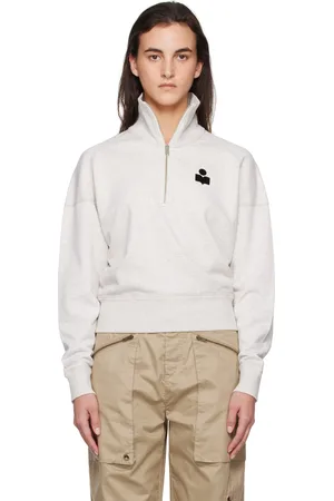 Isabel Marant Pull molletonné Ross gris à logo