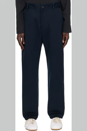 STUDIO NICHOLSON Pantalon Bill bleu marine