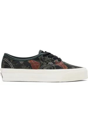 Vans Baskets Authentic 44 noires à motif fleuri en tissu jacquard - Premium