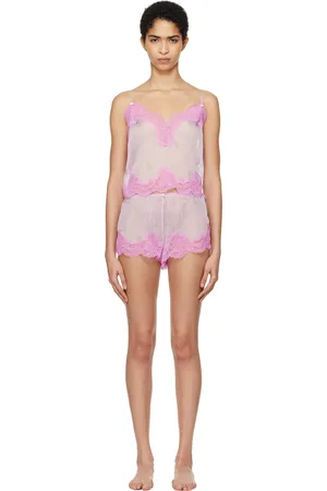 SKIMS Ensemble de camisole et short de pyjama mauve - Romance Lace